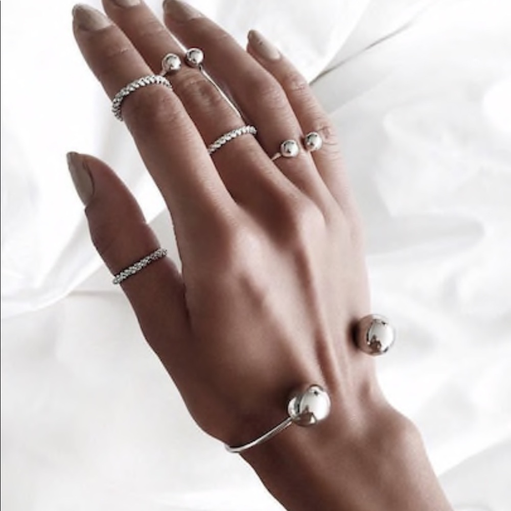6 piece bracelet and ring set